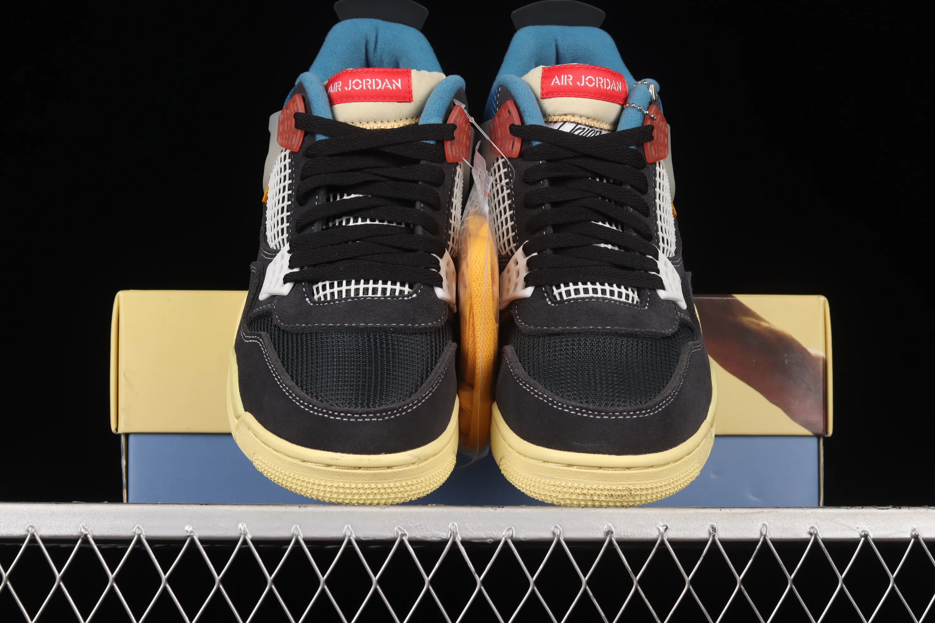 All categories Air Jordan Jordan series basketball shoes Air Jordan 4 foreign trade version Union La x Air Jordan 4 Retro AJ4 Joe 4 joint model basketball shoes DC9533-001